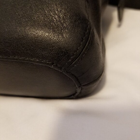 Authentic Vintage Coach Black Legacy Slim Duffle Shoulderbag Crossbody - Picture 7 of 11